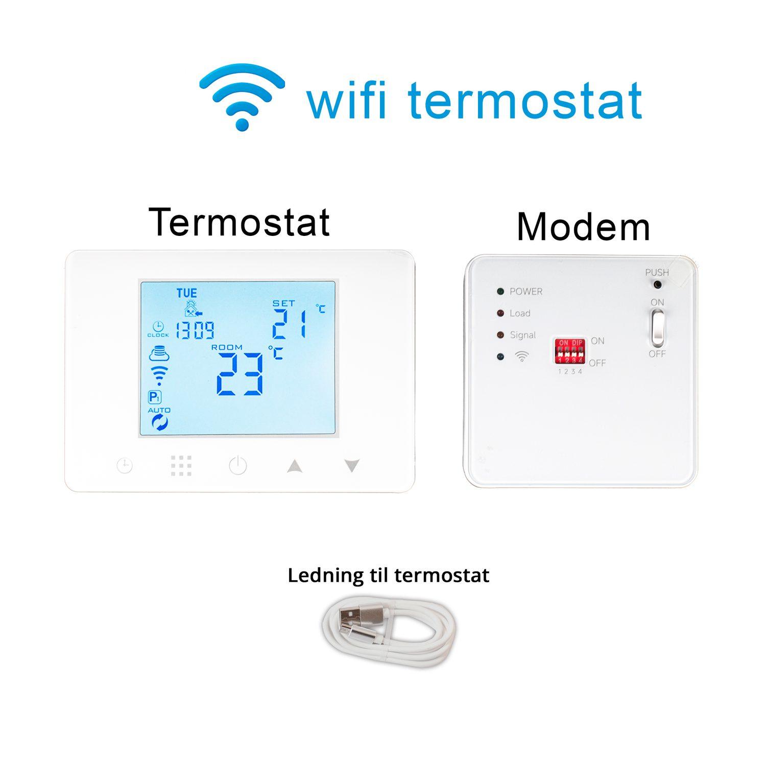 WiFi-termostat til Langå pilleovn med trådløs app-styring